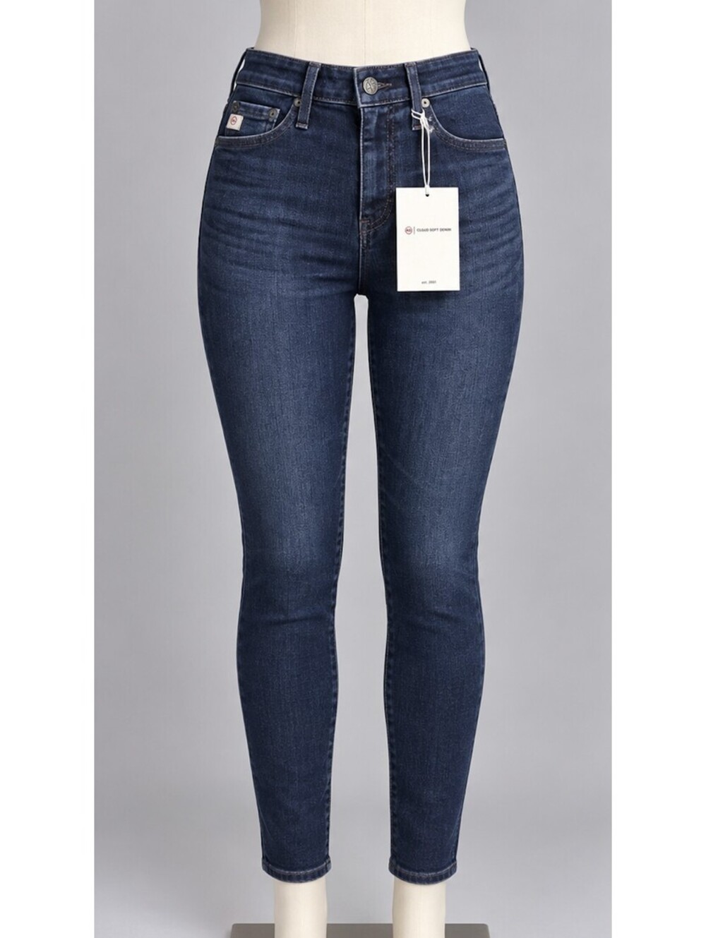 AG Jeans Farrah Ankle High Rise Skinny Dark Wash 25 NWT